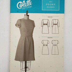New Uncut Colette #1017 Peony Dress Sewing Pattern Sizes 0-18
